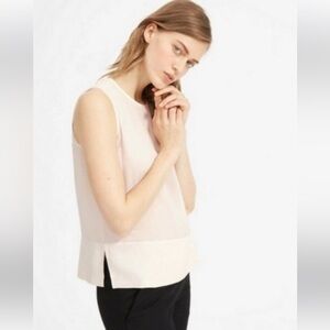 Everlane 100% Silk Sleeveless Blouse 4 workwear layered classic minimalist